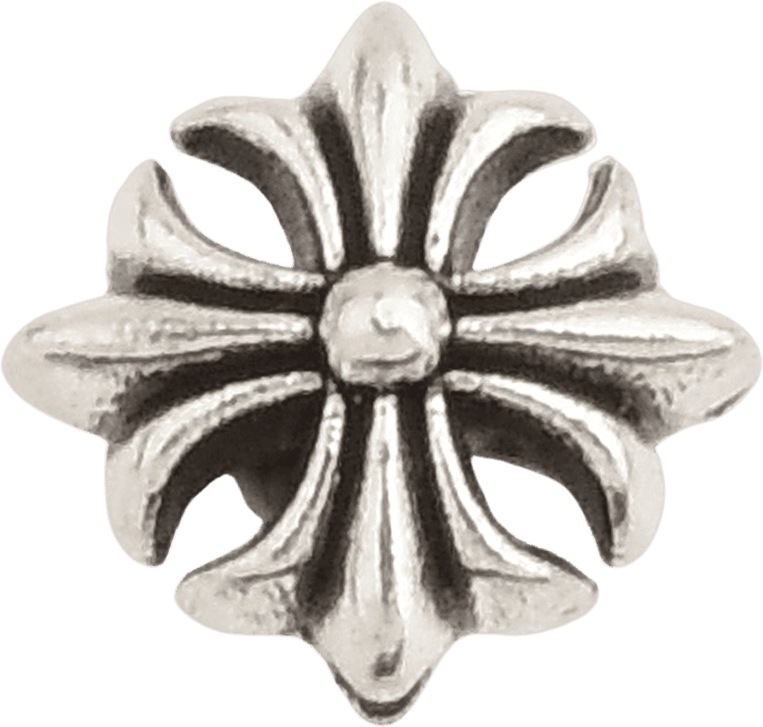 Tibetan Silver Cross Flower